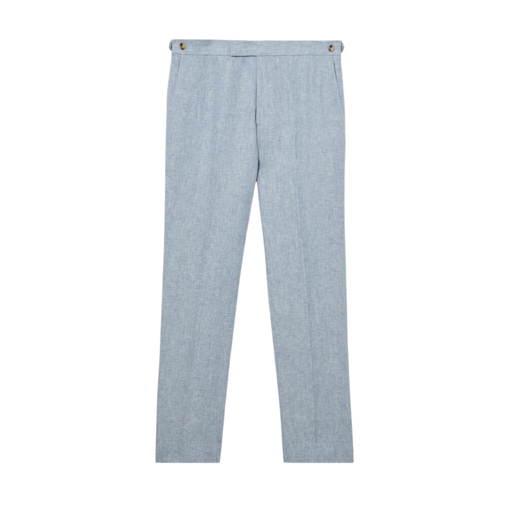 REISS Atlantic Linen-Twill Suit Trousers